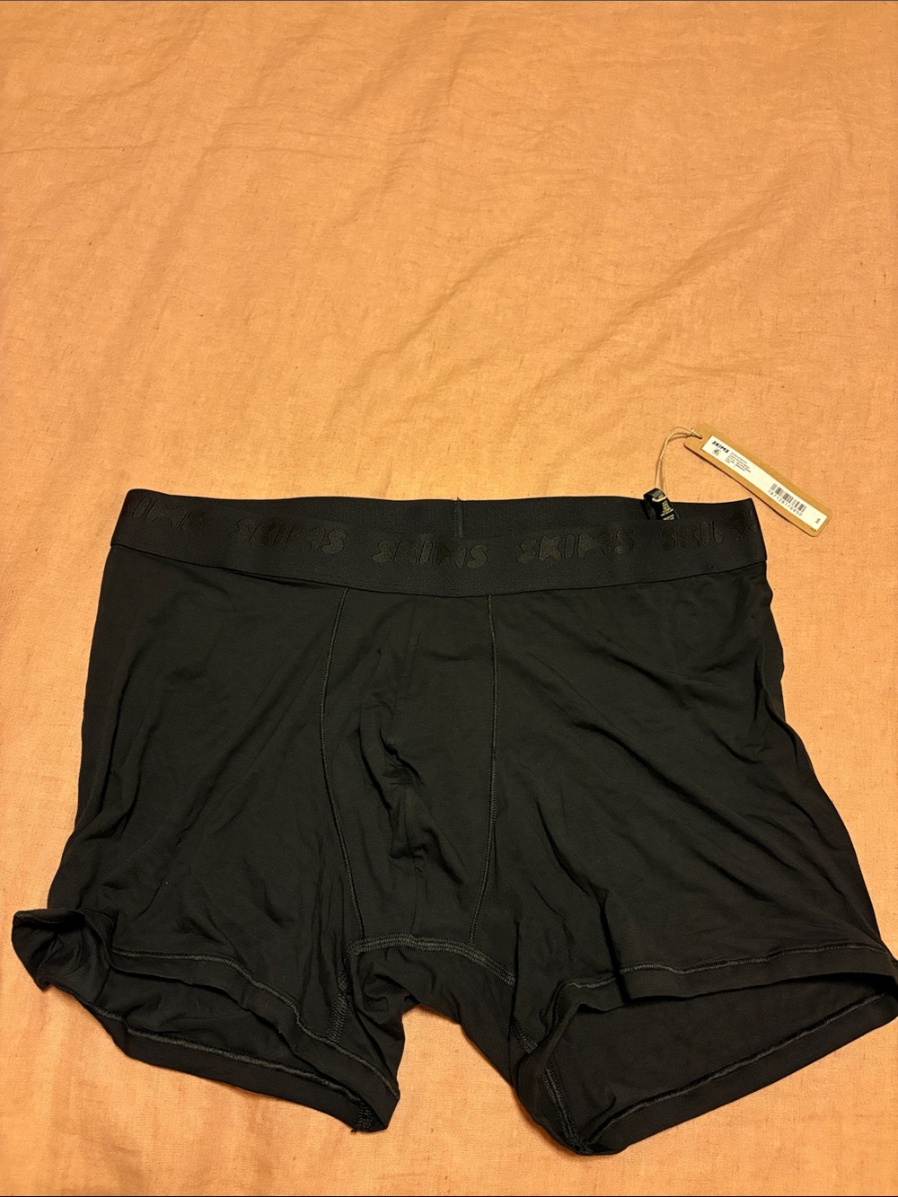 NWT SKIMS Black Men's Stretch Boxer Briefs Large